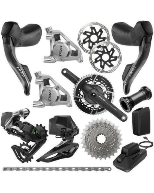 Grupo SRAM RED eTap AXS 2x12 Velocidades com Medidor de Potência Grupo SRAM RED eTap AXS 2x12 Velocidades com Medidor de Potência