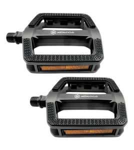 Pedal Bike Metalciclo Gripp 9/16 Com Esferas Preto