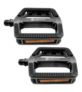 Pedal Bike Metalciclo Gripp 9/16 Com Esferas Preto