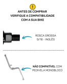 Pedal Bike Metalciclo Gripp 9/16 Com Esferas Preto Pedal Bike Metalciclo Gripp 9/16 Com Esferas Preto