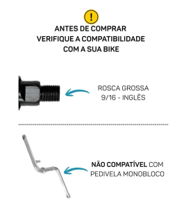 Pedal Bike Metalciclo Gripp 9/16 Com Esferas Preto