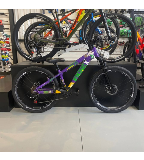 Bicicleta Aro 26 Vikingx Tuff X-25 Grau Freeride Roxa