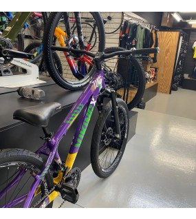 Bicicleta Aro 26 Vikingx Tuff X-25 Grau Freeride Roxa