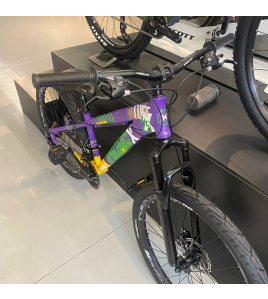 Bicicleta Aro 26 Vikingx Tuff X-25 Grau Freeride Roxa