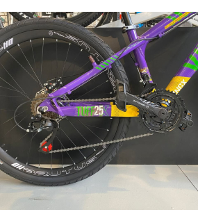 Bicicleta Aro 26 Vikingx Tuff X-25 Grau Freeride Roxa