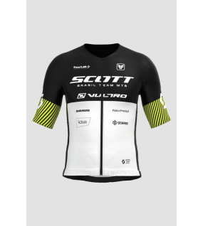 CAMISA AERO FEMININA EQUIPE SCOTT BRANCO/AMARELO
