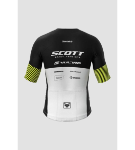 CAMISA AERO FEMININA EQUIPE SCOTT BRANCO/AMARELO