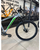 Bicicleta Absolute Wild 29" 12V Prata/Verde