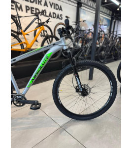 Bicicleta Absolute Wild 29" 12V Prata/Verde Bicicleta Absolute Wild 29" 12V Prata/Verde