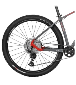 Bicicleta Oggi 7.2 Shimano Deore 12V 2024 Vermelho e Cinza Bicicleta Oggi 7.2 Shimano Deore 12V 2024 Vermelho e Cinza