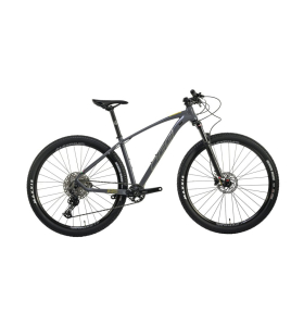Bicicleta Oggi 7.2 Shimano Deore 12V 2026 Cinza e Amarelo