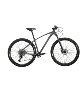 Bicicleta Oggi 7.2 Shimano Deore 12V 2026 Cinza e Amarelo