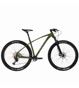 Bicicleta Oggi 7.2 Shimano Deore 12V 2026 Verde e Vermelho