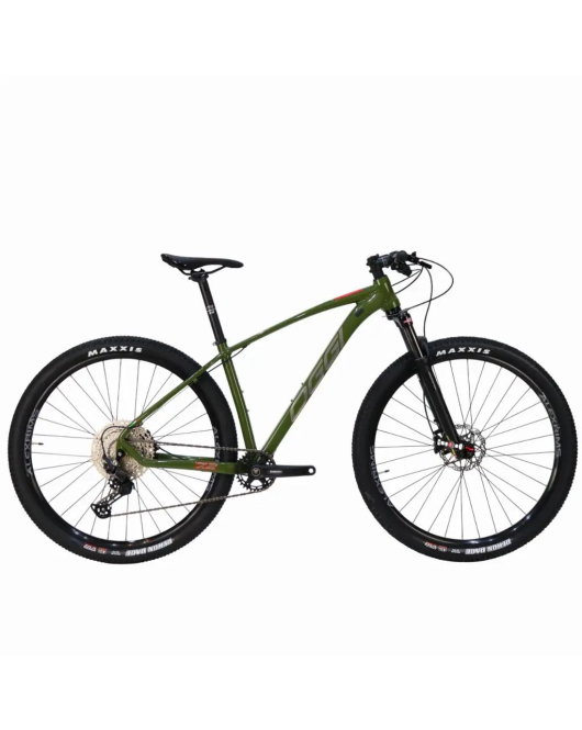 Bicicleta Oggi 7.2 Shimano Deore 12V 2026 Verde e Vermelho