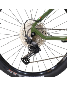 Bicicleta Oggi 7.2 Shimano Deore 12V 2026 Verde e Vermelho