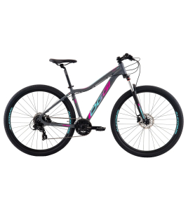 Bicicleta Oggi Float 5.0 HDS Cinza/Azul/Rosa