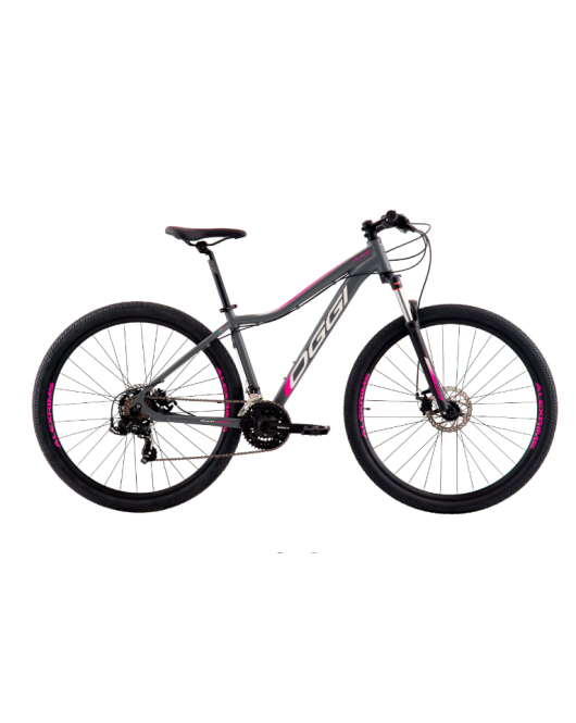 Bicicleta Oggi Float Sport Cinza e Rosa