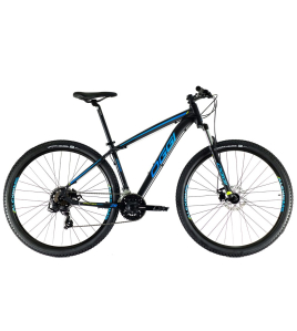 Bicicleta Oggi Hacker Sport 21v Preto e Azul Bicicleta Oggi Hacker Sport 21v Preto e Azul