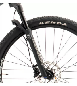 Bicicleta Oggi 7.3 Shimano Deore 12V 2024 Cinza e Laranja