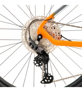 Bicicleta Oggi 7.3 Shimano Deore 12V 2024 Cinza e Laranja