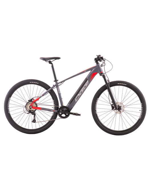 Bicicleta Elétrica Oggi Big Wheel 8.0 Vermelho e Cinza C/Acelerador