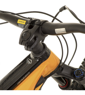 Bicicleta Full Suspension Elétrica Oggi Razzo Cues E-Bike Amarela