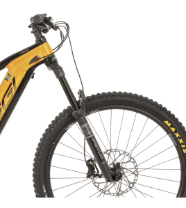Bicicleta Full Suspension Elétrica Oggi Razzo Cues E-Bike Amarela