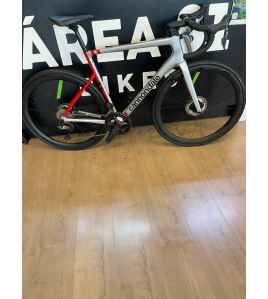 Bicicleta Cannondale Carbon – UlTEGRA R700- Prateado/Vermelho TAM L (56)