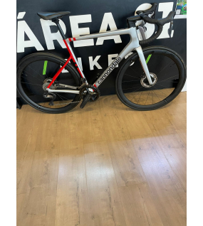 Bicicleta Cannondale Carbon – UlTEGRA R700- Prateado/Vermelho TAM L (56)