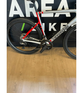 Bicicleta Cannondale Carbon – UlTEGRA R700- Prateado/Vermelho TAM L (56)