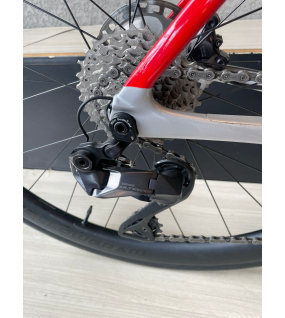 Bicicleta Cannondale Carbon – UlTEGRA R700- Prateado/Vermelho TAM L (56)