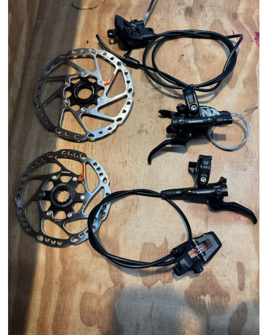 Freio Hidraulico Shimano MT500 + Discos SLX RT64 - Novo Retirado de Bike 0km