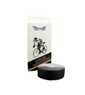 Fita De Guidão Speed Kivi Sexangle Em Pu Preta
