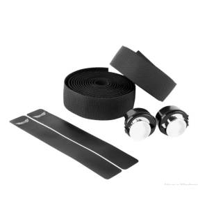 Fita De Guidão Speed Kivi Sexangle Em Pu Preta