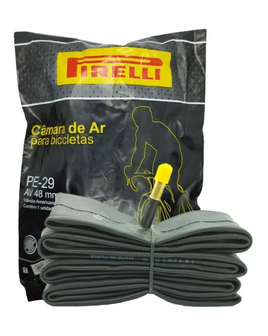 CÂMARA DE AR PIRELLI VÁLVULA AMERICANA ARO 29" (BICO GROSSO)