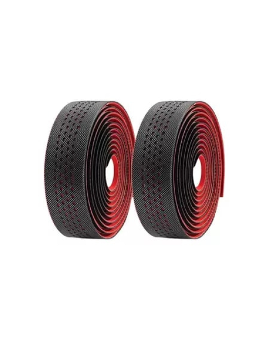 FITA DE GUIDÃO VELO WRAP GEL PRETO/VERMELHO