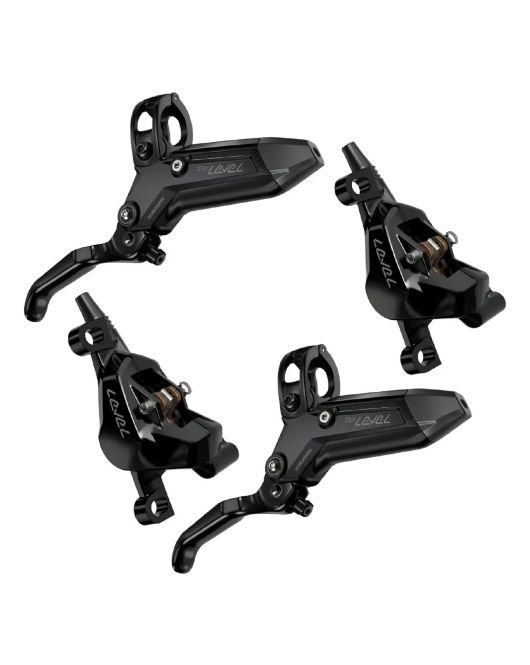 Par de Freio a Disco SRAM Level Silver Stealth 2 Pistões Par de Freio a Disco SRAM Level Silver Stealth 2 Pistões