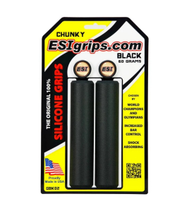 Manopla ESI Grips Chunky - Preto Manopla ESI Grips Chunky - Preto