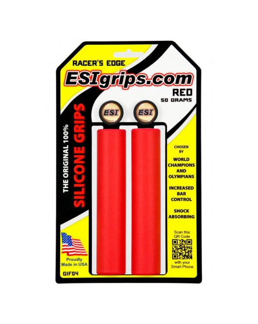 Manopla ESI Grips Racer's Edge Vermelho