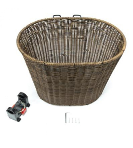 Cesta Plastica Marrom Vime