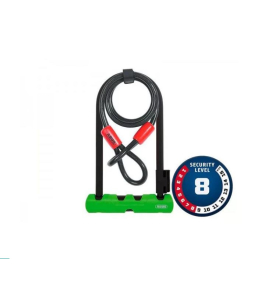 Cadeado Abus Ultra 410 + Loop Cable U-Lock Cadeado Abus Ultra 410 + Loop Cable U-Lock