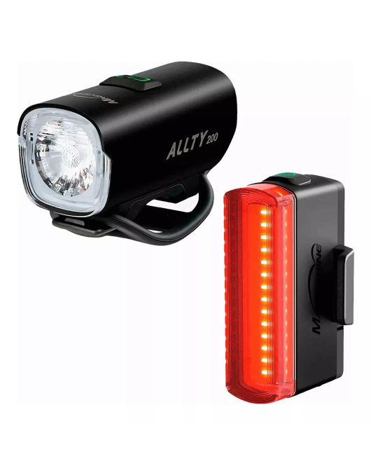 Farol Dianteiro Allty 200 + Lanterna Traseira Seemee 20 MagicShine
