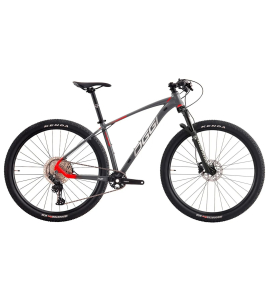 Bicicleta Oggi 7.2 Shimano Deore 12V 2024 Cinza e Vermelho LTD