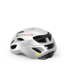 Capacete Met Road Rivale Mips Branco Holográfico 