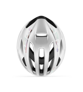Capacete Met Road Rivale Mips Branco Holográfico 