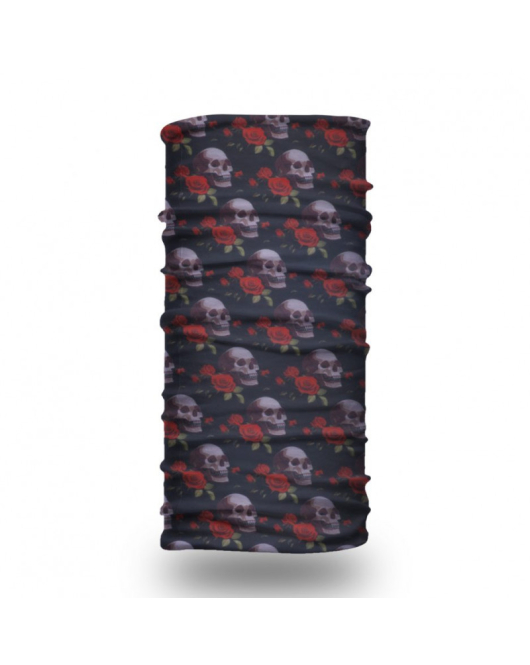 Bandana Brazil Rose Skull