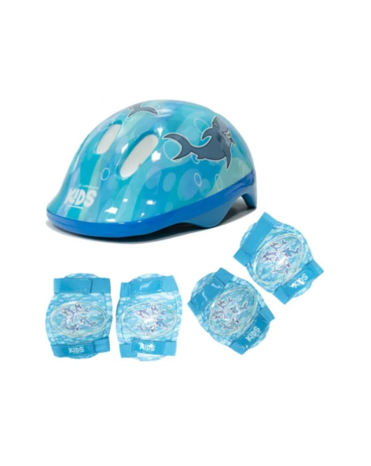 Kit Capacete Absolute Kids Tubarão