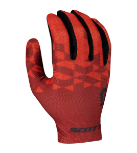 Luva Scott RC Team Dedo Longo Vermelha