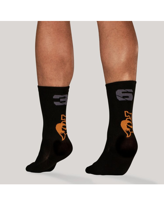 Meia Fox cano Alto Preto