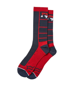 Meia Fox cano Alto Azul/Vermelho Meia Fox cano Alto Azul/Vermelho
